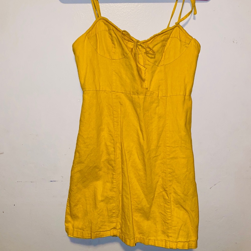 F21 Yellow Mini Dress